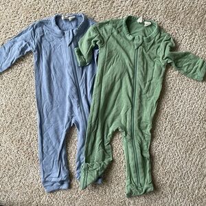 2 Long Sleeve Kyte Baby Rompers NB